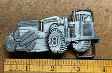 BELT BUCKLE Mens 1980 Vtg GM TEREX TS-24B LOADRUNNER Scraper GENERAL MOTORS