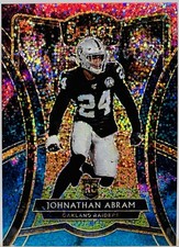 2019 Panini Select Premier Level Cosmic Prizm #179 Johnathan Abram RC Raiders