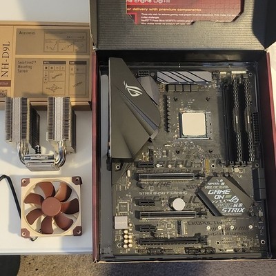 STRIX B450-F Gaming ATX Motherboard + Ryzen 9 5900X + 32gb ddr4 + Noctua NH-D9L