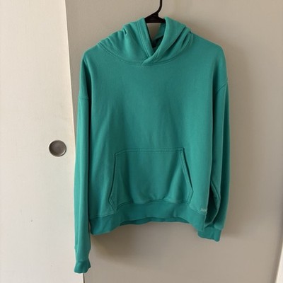 Aritzia TNA Sweatfleece Terry Fleece Green Hoodie Size Women s Large