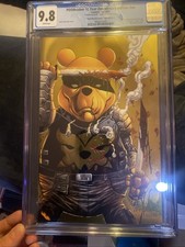 Poohnisher 10 year anniversary edition comic Gold comic cover