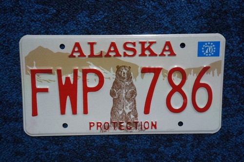1976 Alaska FISH & WILDLIFE PROTECTION License Plate
