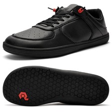Mens Minimalist Sneakers with Wide Toe Box and Zero Drop for Comfort