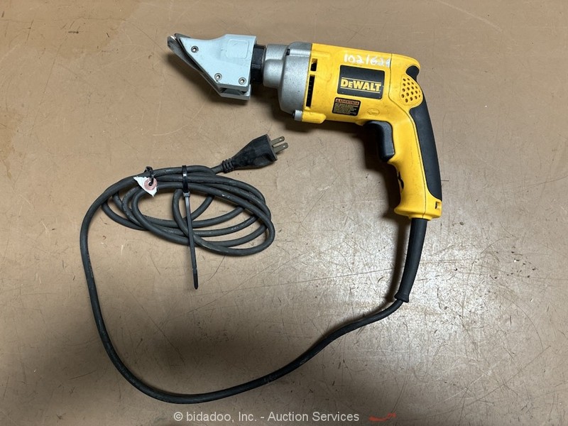 2017 Dewalt DW891 Swivel-Head 14GA Shear Electric Power Sheet Metal Tool bidadoo