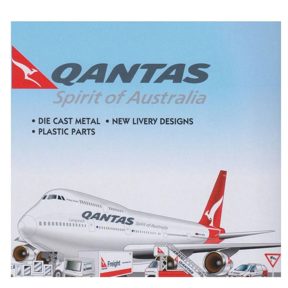 QANTAS B747 Single Plane - Realtoy Aeroplane Toy Model - Image 2 of 3