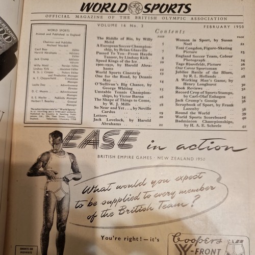 1950 WORLD SPORTS ANNUAL WITH 12 MONTHLY MAGAZINES BOUND COVERS & 1ST EDITION - Bild 6 von 24
