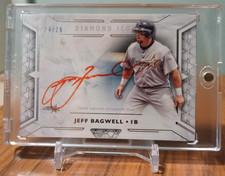 JEFF BAGWELL 2018 TOPPS DIAMOND ICONS RED INK AUTO 24/25 AUTOGRAPH ASTROS HOF