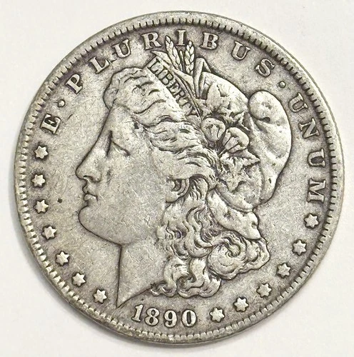 1890 Morgan Silver Dollar - 90% US $1 Coin  - $.99 Starting Bid￼L👀K