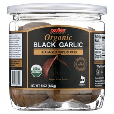 Organic Black Garlic Naturally Cured Whole Bulbs, 5 oz Jar