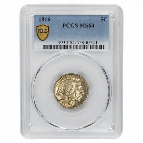 1916 Buffalo Nickel 5C PCGS MS 64