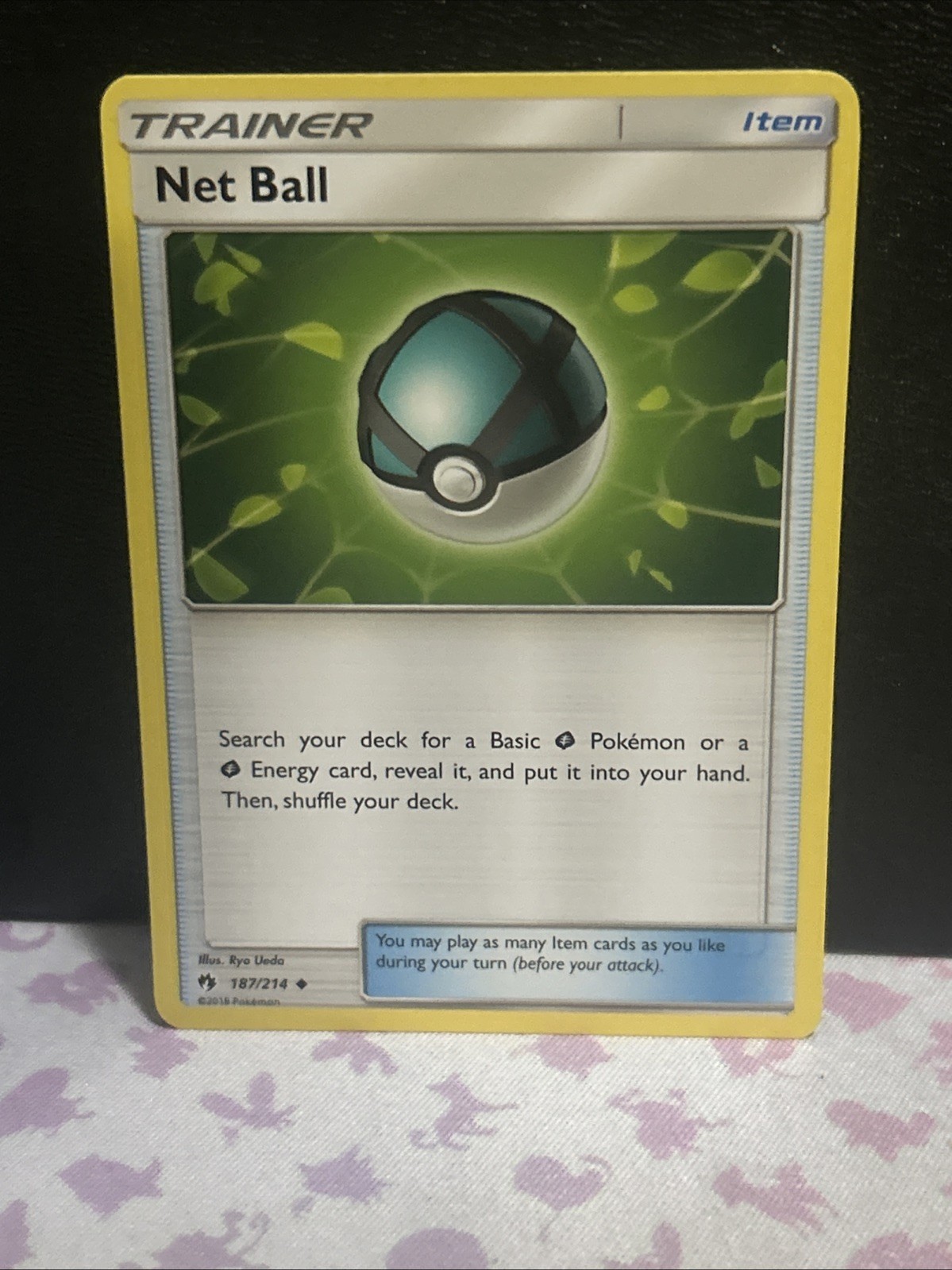 Net Ball 187/214 Lost Thunder Pokemon LP