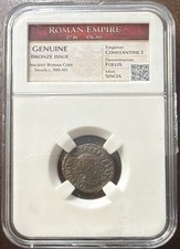 Constantine I Bronze Follis Roman Empire Siscia c. 300 AD