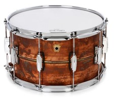 Ludwig Copper Phonic Snare Drum - 8" x 14" Raw Patina Finish