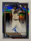 2024 Bowman Chrome Draft Braylon Payne Auto Refractor 1st /499 Brewers Rookie RC