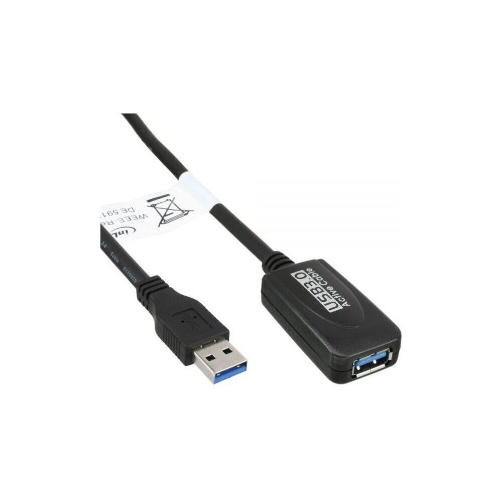 InLine Cavo USB 3.0 Attivo, Type-A maschio/ Type-A femmina, amplificatore segnal