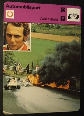 Sammelbild Niki Lauda, Editions Rencontre S.A., Lausanne, 1977, Automobilsport