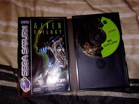 Alien Trilogy Game Sega Saturn  Box & Manual