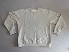 Brut Archives Blank Sweatshirt Long Sleeve Pullover Mens sz 3 Gray Heavy Cotton