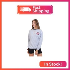 Ultra Game WNBA Official Womens Velvet Plush Crew Sweatshirt, Indiana Fever, Hea