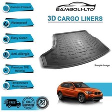 Passend für BMW X1 / E-84 2010-2015, Heckwanne Gummi 3D Laderaum Kofferraummatte