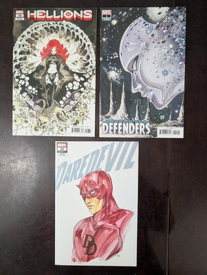 Marvel Peach Momoko Variant Lot 3 Defenders 1 Daredevil 32 Hellions 18 VF-VF/NM