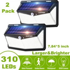 Solarleuchte mit Bewegungsmelder Außen 310 LED Solarlampe Fluter Sensor Strahler