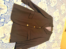 Ungaro Homme Men's Black Single-Breasted 2-Button Notch Blazer S Pockets
