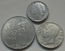 ITALIAN COINS LOT OF 3, SEE PICS, 0.99 CENTS AUCTION (# 16)