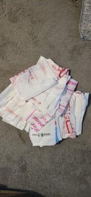 50 Plastic Grocery Bags Clean For Crafts Or Trash