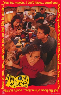 Malcolm In The Middle 2000s TV Comedy Family Vintage Poster