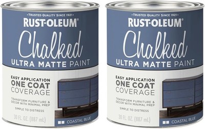 Rust-Oleum Coastal Blue Chalked Ultra Matte Paint One Coat Coverage