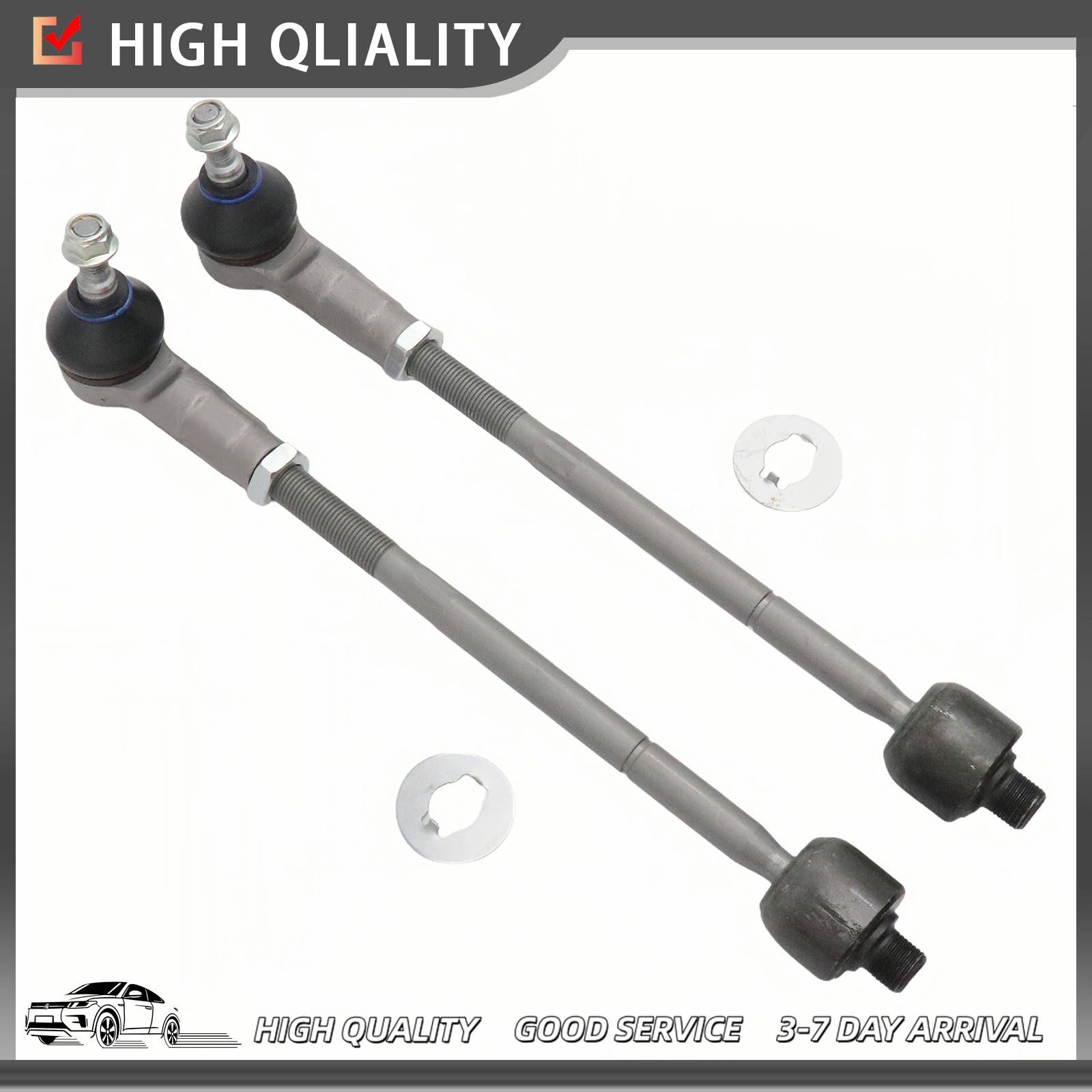 (4x) Front Inner & Outer Tie Rod End kit For Maserati Quattroporte GC GT USA