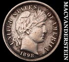 1898-S Barber Dime - Scarce  Almost Uncirculated  Semi-key  Better Date  #J9742