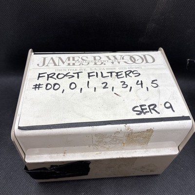 James Wood 3.5  Round Wilson Supa-Frost Close Ratio Series 9 Filters With Case