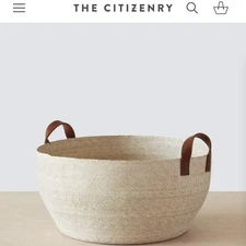 🆕 The Citizenry MERCADO FLOOR BASKETS- Medium (2 Available, Sold Individually)