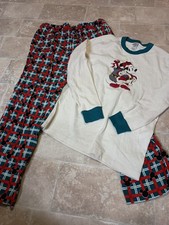 Disney Hanna Andersson Men's Mickey Mouse Long Sleeve Jogger Pajama Set L