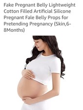 ONEFENG Realistic Silicone Fake Pregnant Belly for Maternity Cosplay