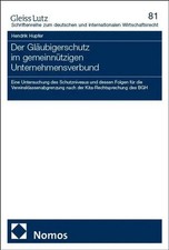 Der Gläubigerschutz im gemeinnützigen Unter...