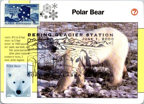 Dr Jim Stamps Maximum Card Alaska Statehood Us Airmail 7C Fdc