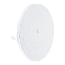 Weather Stripping Door Seal 1/2 Inch x 1/16 Inch x 66 Ft Self Adhesive White