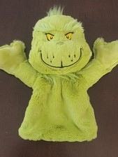 Aurora Small Green Dr. Seuss 10" Grinch Hand Puppet Stuffed Animal N1