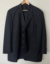 VTG Polo University Club Ralph Lauren Navy Blue Blazer Mens 48 T Wool Cashmere