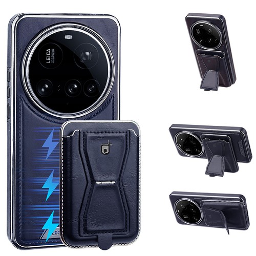For Xiaomi 15 Ultra, Luxury Leather Wireless Charging 2in1 Card Bag Case Cover - Picture 13 of 21