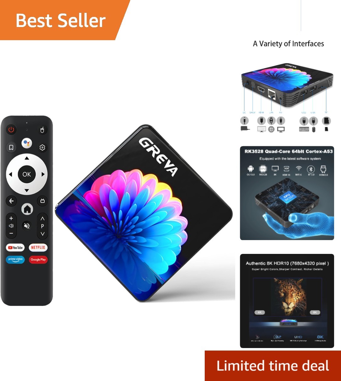 Ultimate 2025 Android TV Box | 8K Resolution | Parental Cont