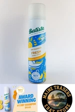 Batiste Dry Shampoo Fresh Breezy Citrus 108g - Instant Hair Refresh, Volume