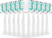 10 Replacement Toothbrush Heads Compatible with Philips Sonicare SnapOn Electric
