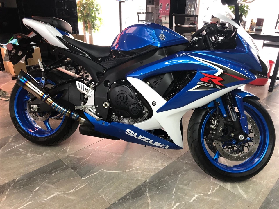 Sistema de silenciadores de aleación de titanio tubo de escape para Suzuki GSXR600 GSXR750 2008-2010 Foto 3 de 4