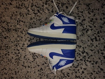 Nike Air Jordan 1 Mid SE  weiß sail ind. Blue Style FN7432-141-Gr. 38-ohne OVP