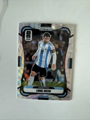 2026 Panini Prizm FIFA World Cup #10 Lionel Messi Argentina Silver Wave SP Card