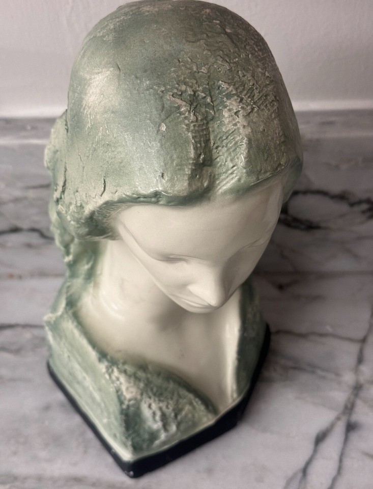 MidCentury Modern FACE OF LOVE ART Sculpture Bust Face Lady Vincent